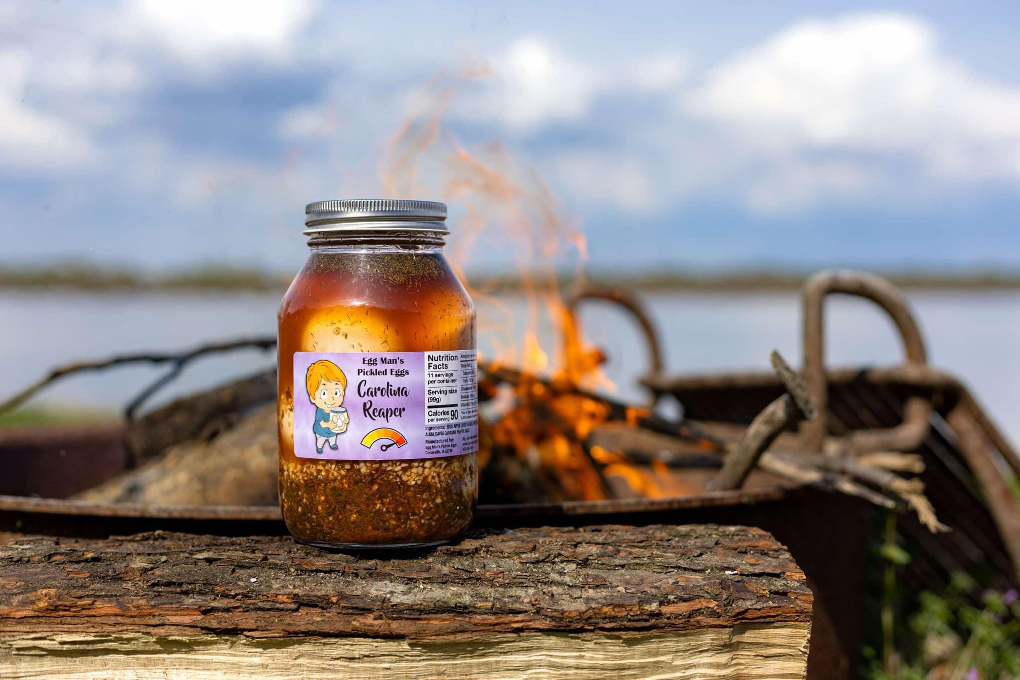 Carolina Reaper Egg Man's Pickled Eggs - Hot