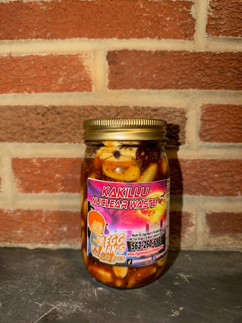 Egg Man's SPICY Pickled Garlic - Kakillu HOt garlic.