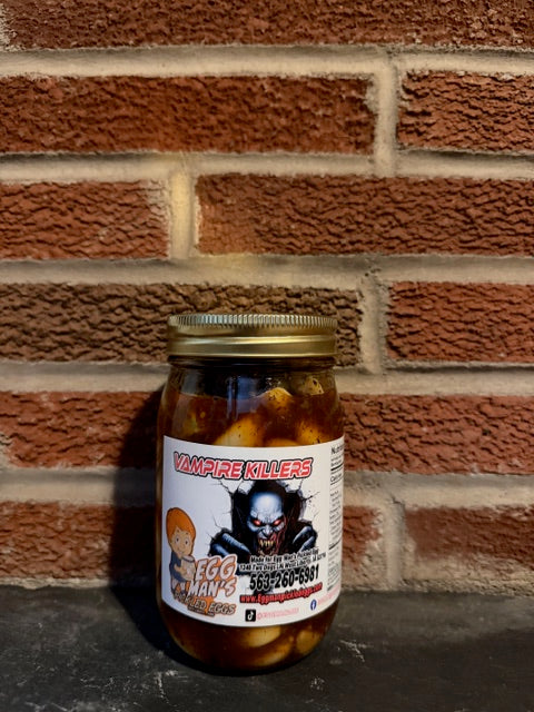 Egg Man's SPICY Pickled Garlic - Vampire Killer - Spicy