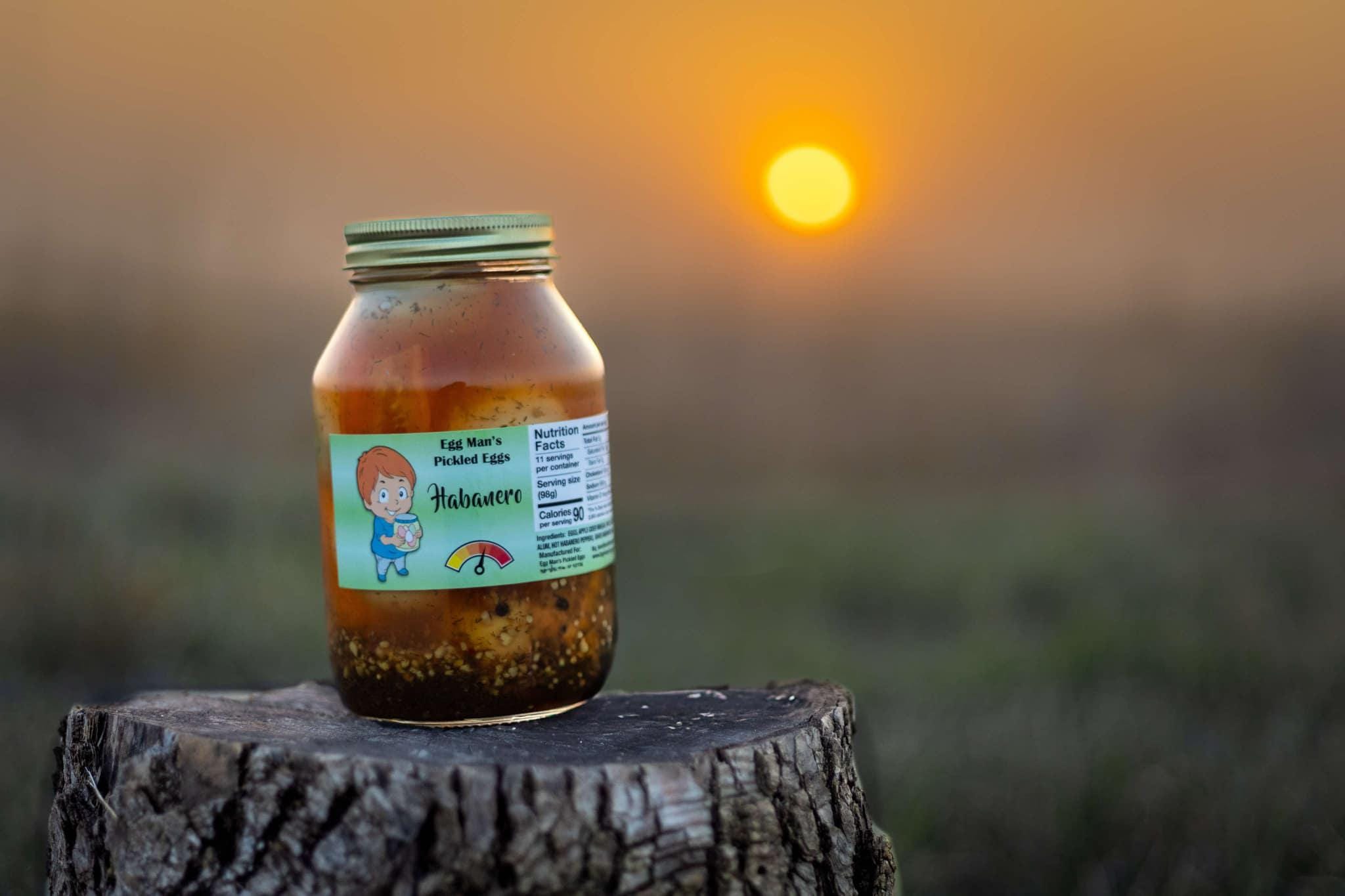 Habanero Egg Man's Pickled Eggs - Mildly Hot