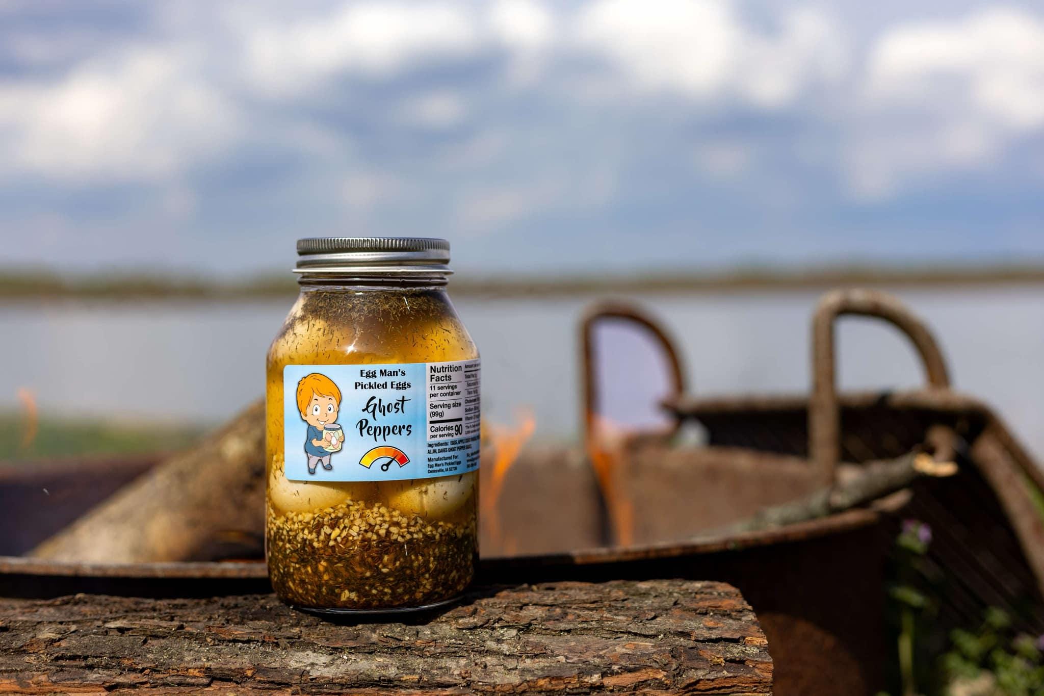 Ghost Pepper Egg Man's Pickled Eggs - Warm Heat